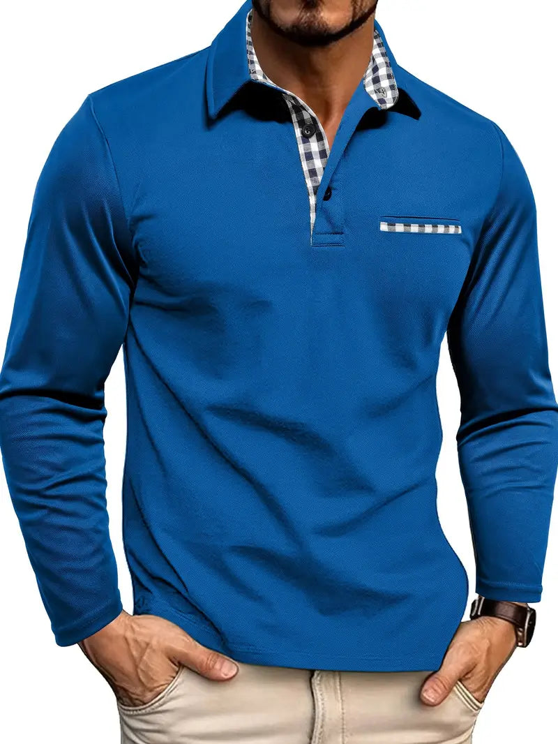 Heren Polo met Lange Mouwen | Casual stijl met verfijnde details