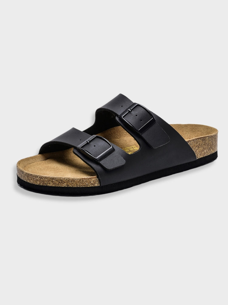 Ravi – Heren slippers met dubbele band en stijlvolle eenvoud