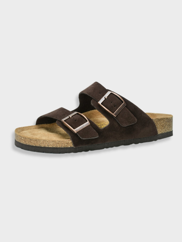 Ravi – Heren slippers met dubbele band en stijlvolle eenvoud