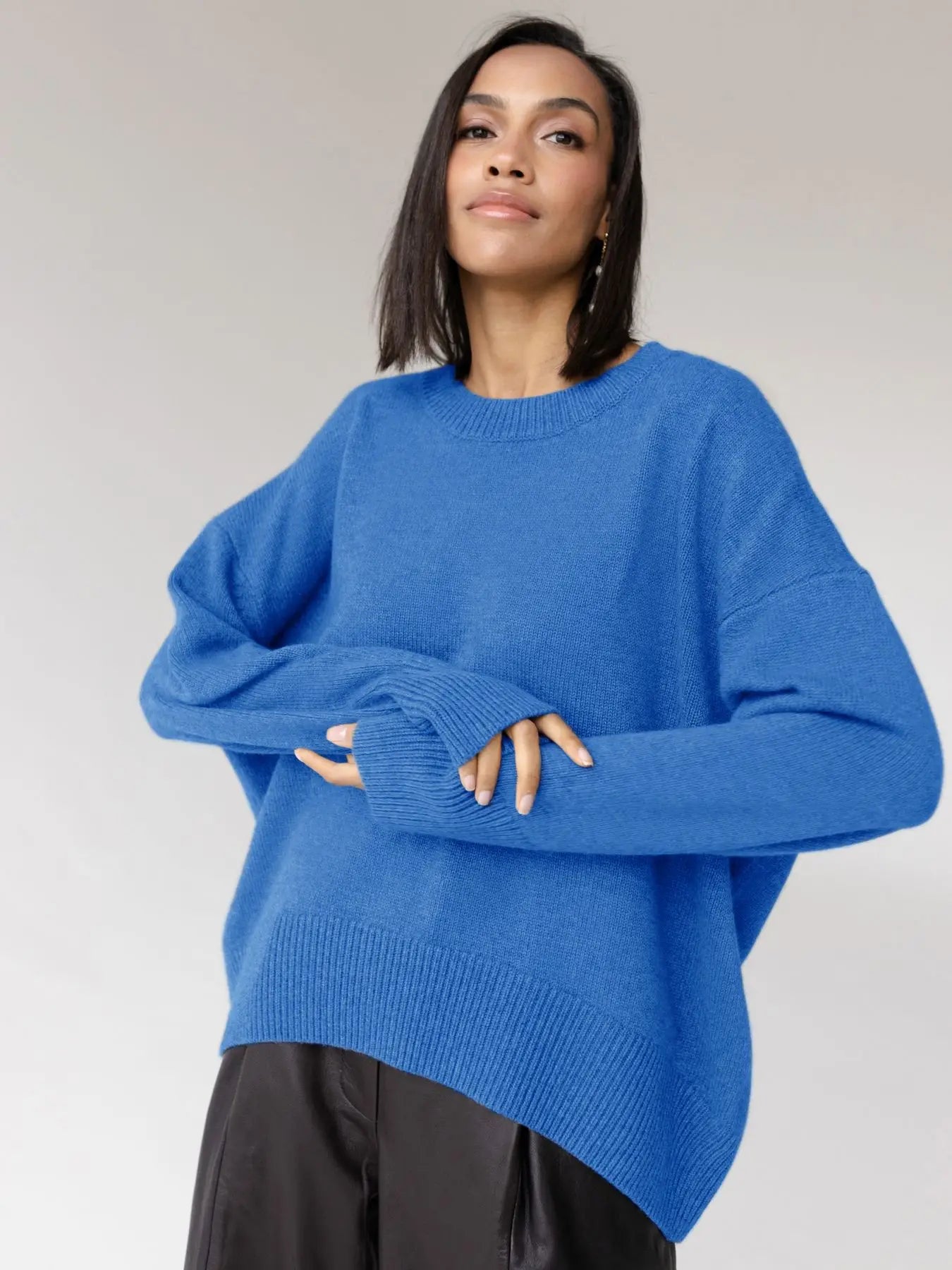 Oversized Dames Trui | Zachte ronde hals en trendy look