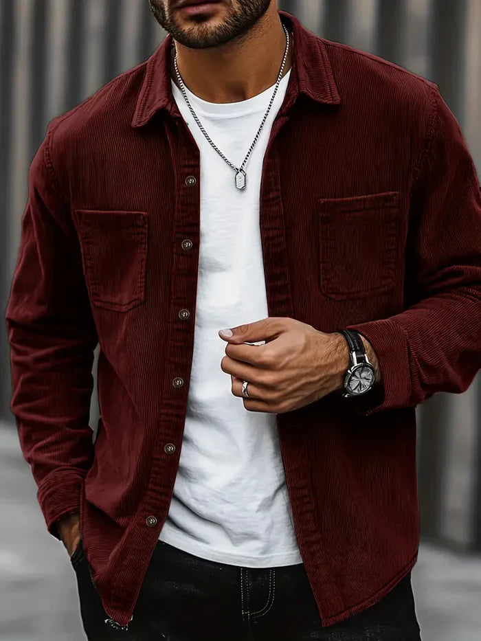 Heren Corduroy Overshirt | Casual fit met borstzakken