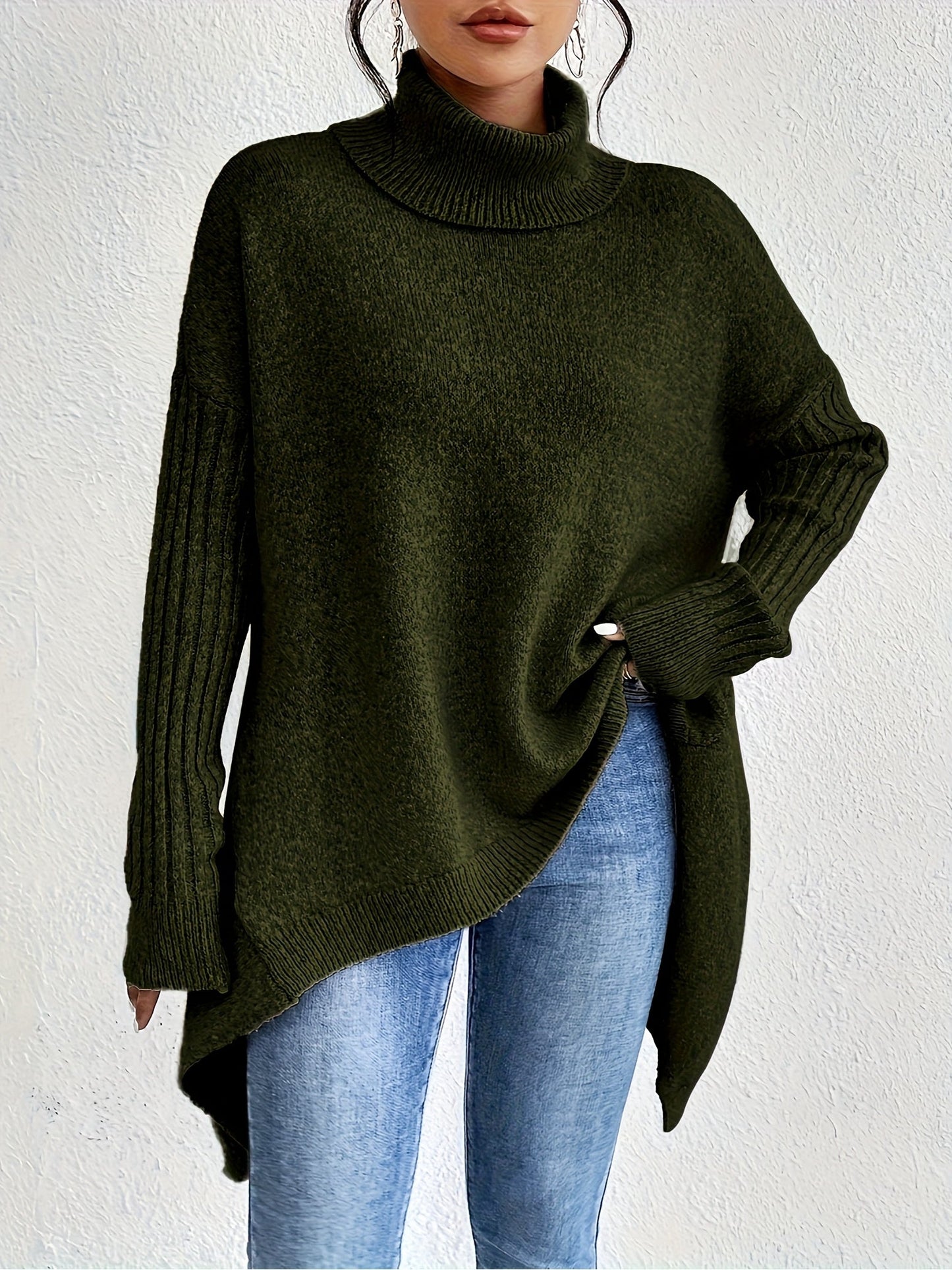 Dames Coltrui | Oversized pasvorm met turtleneck