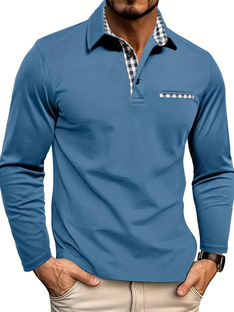 Heren Polo met Lange Mouwen | Casual stijl met verfijnde details
