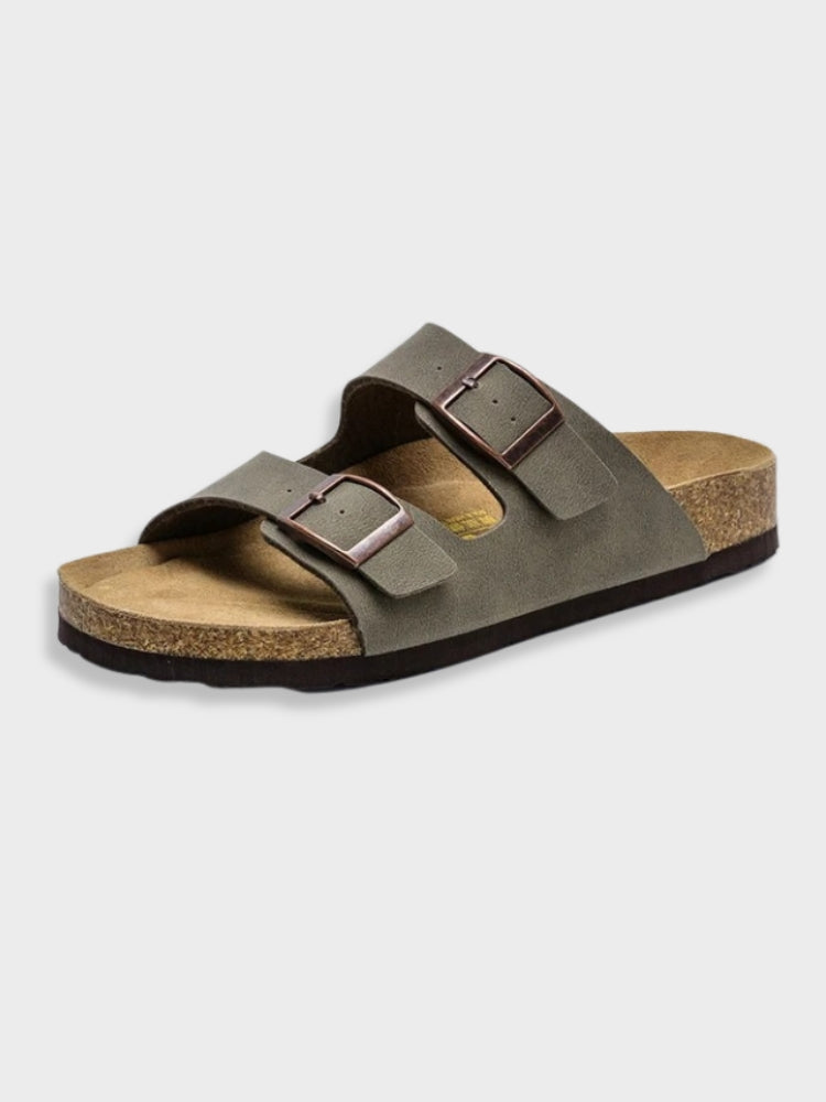 Ravi – Heren slippers met dubbele band en stijlvolle eenvoud