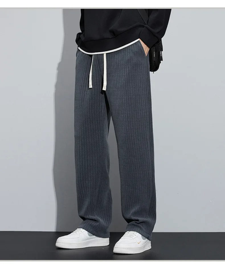 Reno – Heren wide-leg jogger met relaxte fit