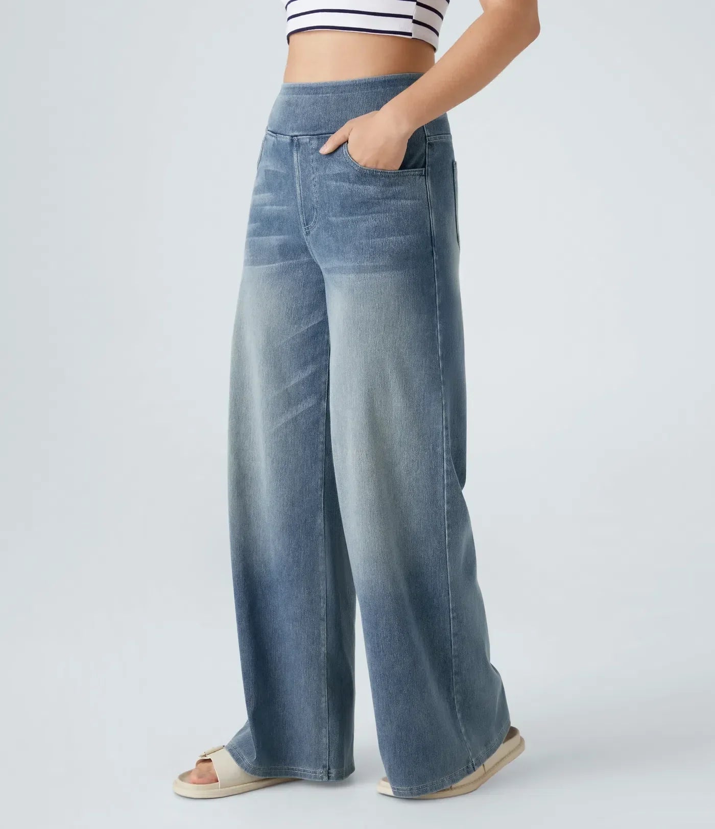 Dames High-Waist Stretch Broek | Comfortabele pasvorm met corrigerende tailleband