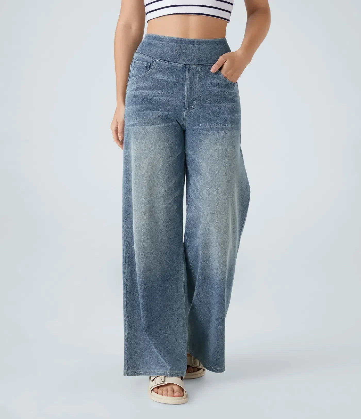 Dames High-Waist Stretch Broek | Comfortabele pasvorm met corrigerende tailleband