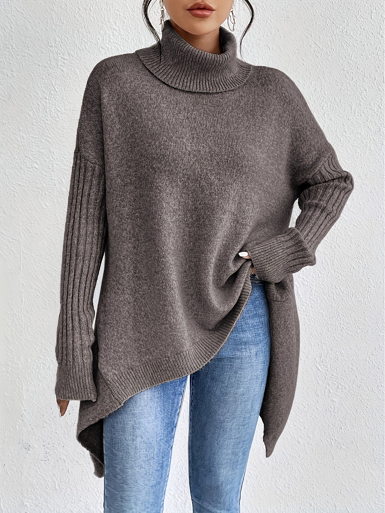 Dames Coltrui | Oversized pasvorm met turtleneck