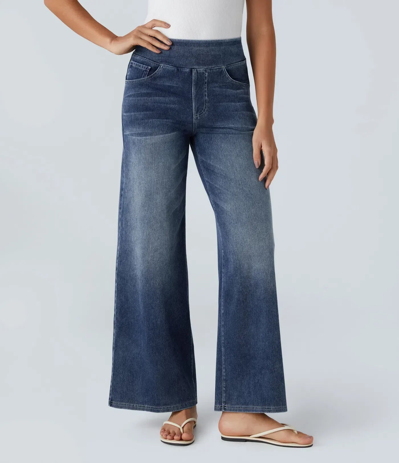 Dames High-Waist Stretch Broek | Comfortabele pasvorm met corrigerende tailleband