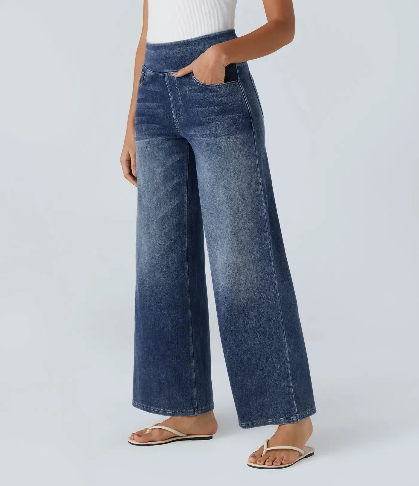 Dames High-Waist Stretch Broek | Comfortabele pasvorm met corrigerende tailleband