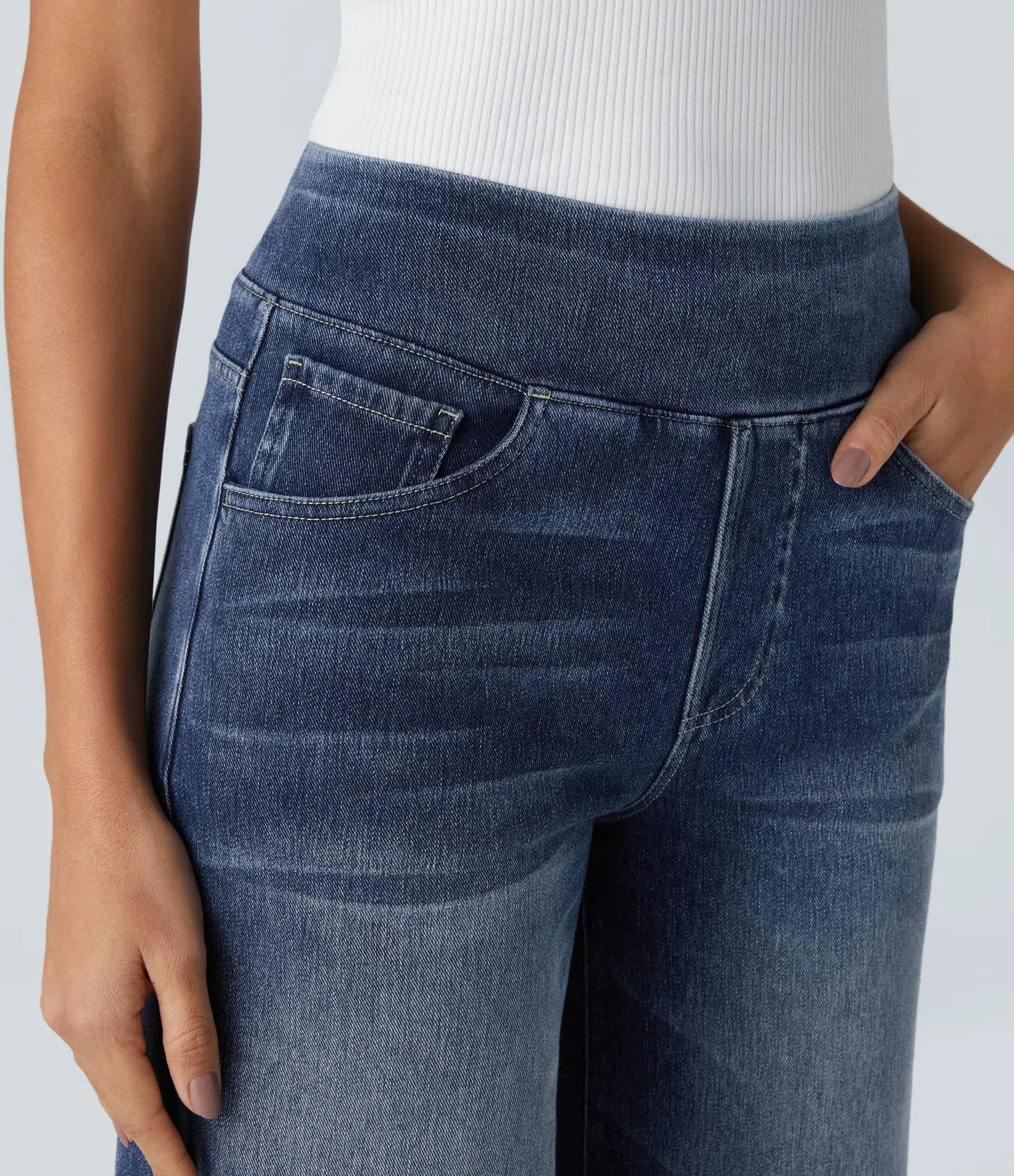Dames High-Waist Stretch Broek | Comfortabele pasvorm met corrigerende tailleband