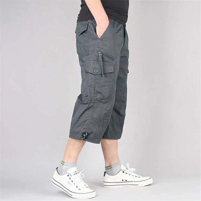 Kick – Heren 3/4 cargo broek met outdoor comfort