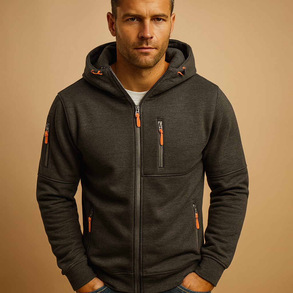 Heren Hoodie met Rits | Comfortabel en veelzijdig