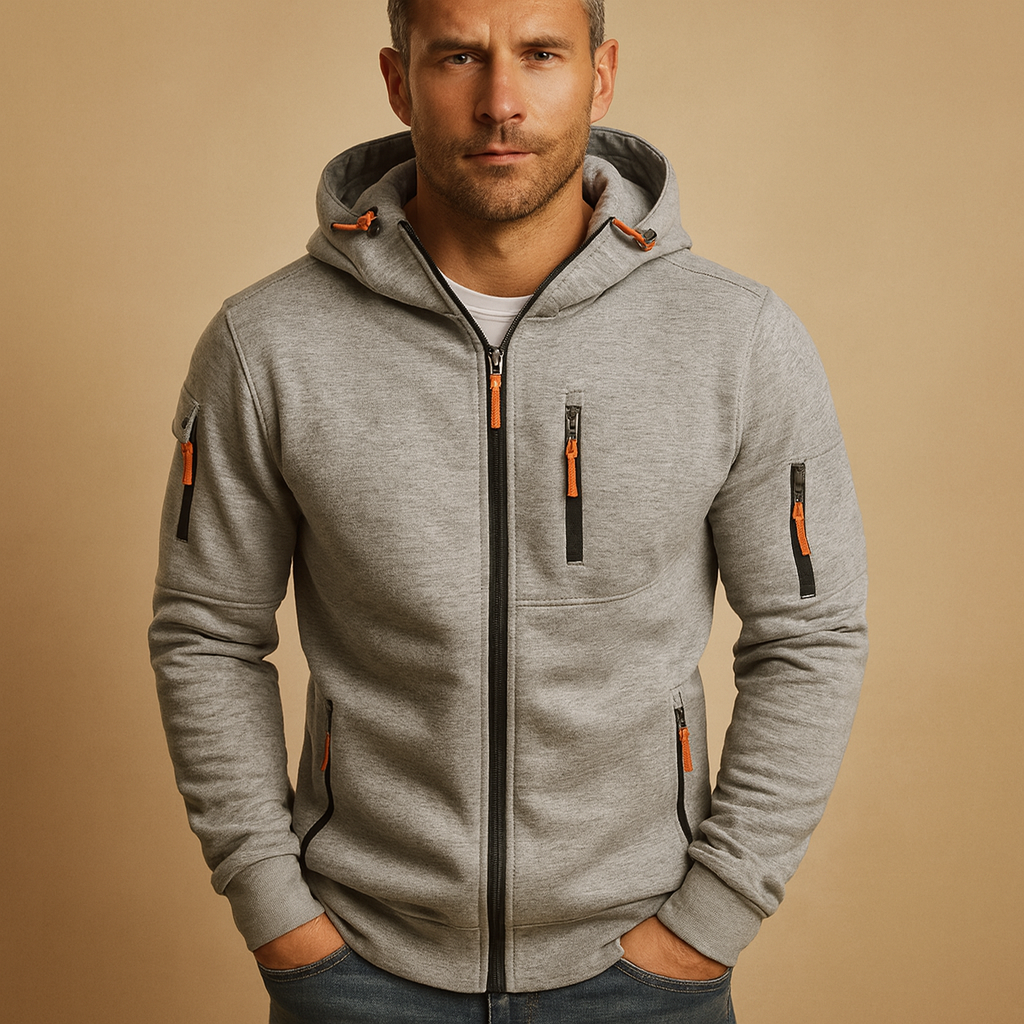 Heren Hoodie met Rits | Comfortabel en veelzijdig
