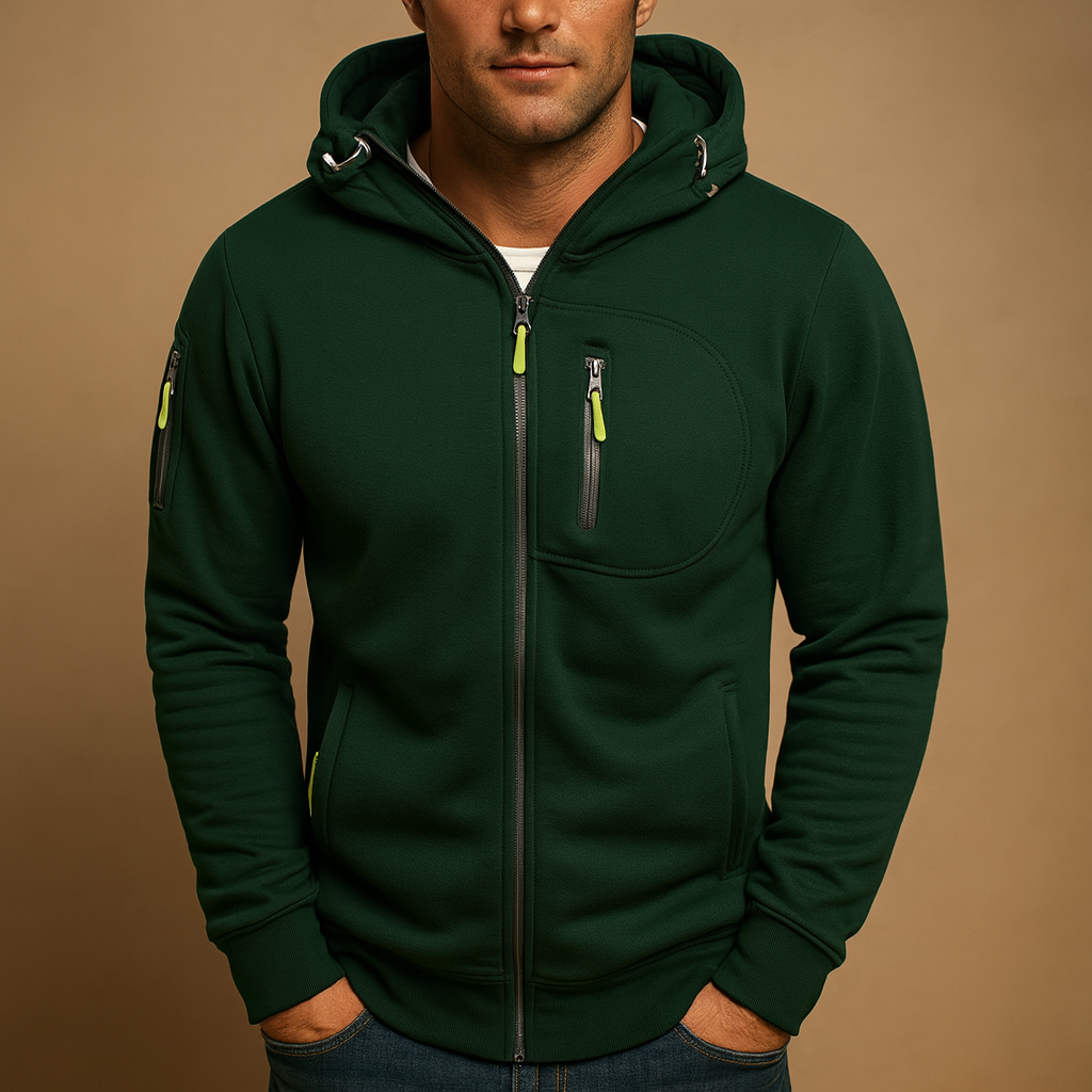 Heren Hoodie met Rits | Comfortabel en veelzijdig