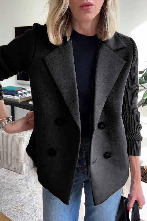 Dames Lange Gebreide Blazer | Stijlvolle elegantie met een casual touch