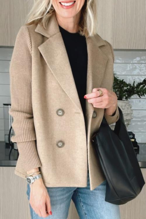 Dames Lange Gebreide Blazer | Stijlvolle elegantie met een casual touch