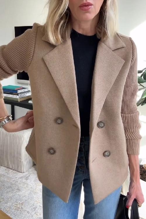 Dames Lange Gebreide Blazer | Stijlvolle elegantie met een casual touch