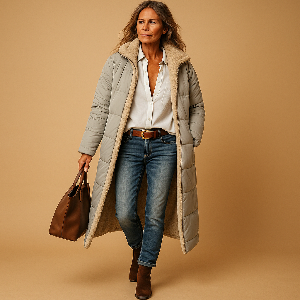 Dames Lange Winterjas | Elegante jas met warmte en stijl
