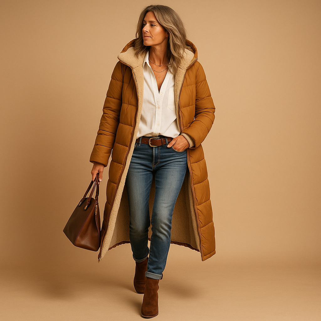 Dames Lange Winterjas | Elegante jas met warmte en stijl