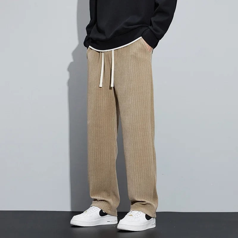 Reno – Heren wide-leg jogger met relaxte fit