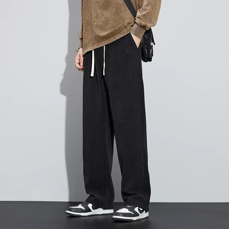 Reno – Heren wide-leg jogger met relaxte fit