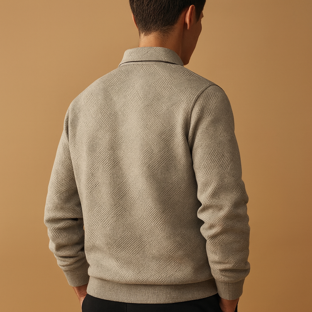 Heren Polo Trui met Kwart Rits | Comfortabele pasvorm en tijdloos