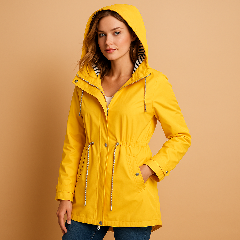 Maris – Waterdichte damesparka met verstelbare taille