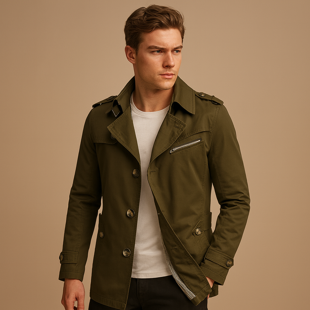 Heren Trenchcoat | Waterdicht en stijlvol voor elke gelegenheid