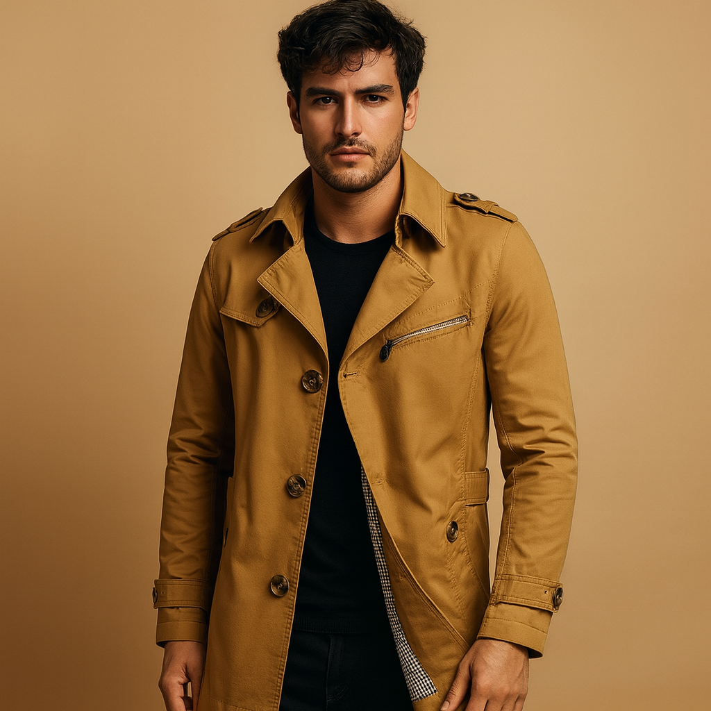 Heren Trenchcoat | Waterdicht en stijlvol voor elke gelegenheid