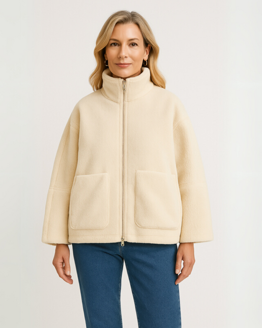 Nalani – Dames sherpa jacket met oversized pasvorm