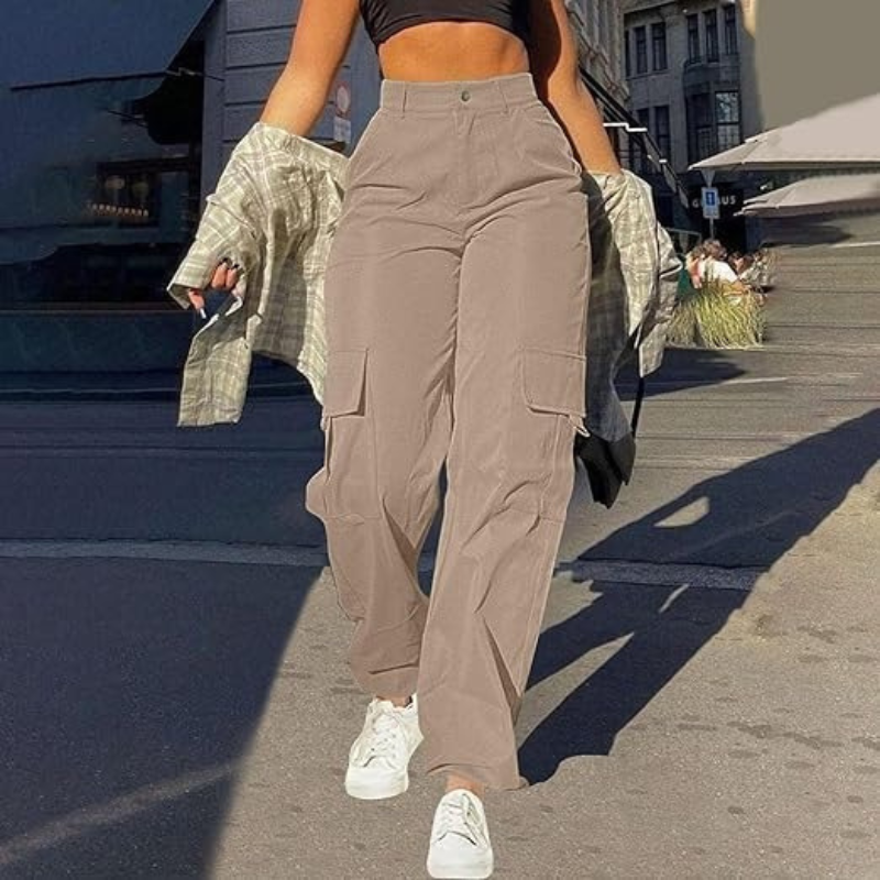 Dames Cargobroek High-Waist | Trendy, comfortabel met urban uitstraling