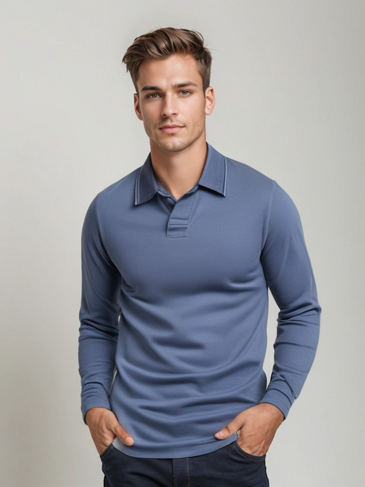Heren Lange Mouwen Polo | Klassiek comfort met moderne uitstraling