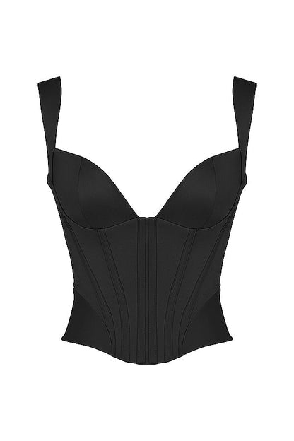 Aveline – Dames satijn korset met elegante pasvorm