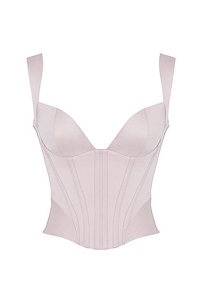 Aveline – Dames satijn korset met elegante pasvorm
