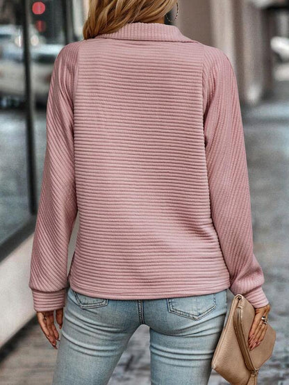 Dames Sweater met Col en Ritssluiting | Stijlvol comfort voor koelere dagen