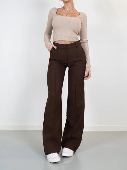 Marvella – Dames bootcut broek met tijdloze elegantie