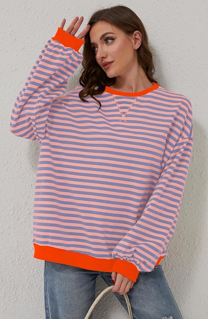 Dames Oversized Trui | Stijlvol gestreept en comfortabel