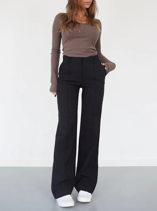 Marvella – Dames bootcut broek met tijdloze elegantie