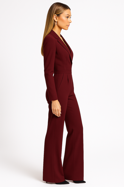 Dames Jumpsuit met Diepe V-hals | Elegante pasvorm met moderne uitstraling