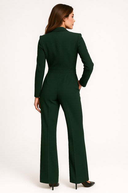 Dames Jumpsuit met Diepe V-hals | Elegante pasvorm met moderne uitstraling
