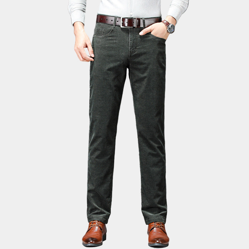 Heren Corduroy Broek met Stretch | Zacht, stijlvol en comfortabel in beweging