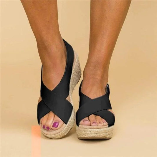Yana – Dames sandalen met comfort wedge en elegantie