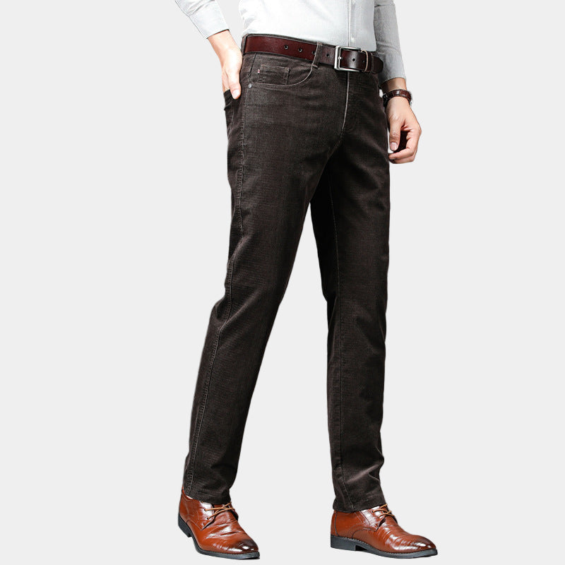 Heren Corduroy Broek met Stretch | Zacht, stijlvol en comfortabel in beweging