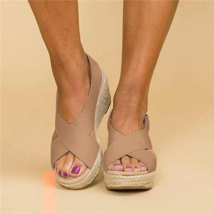 Yana – Dames sandalen met comfort wedge en elegantie