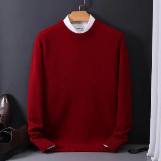 Darel – Heren knit sweater met tijdloze ronde hals