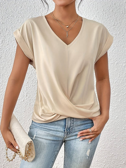 Dames V-Hals T-Shirt | Luchtig comfort voor elke dag