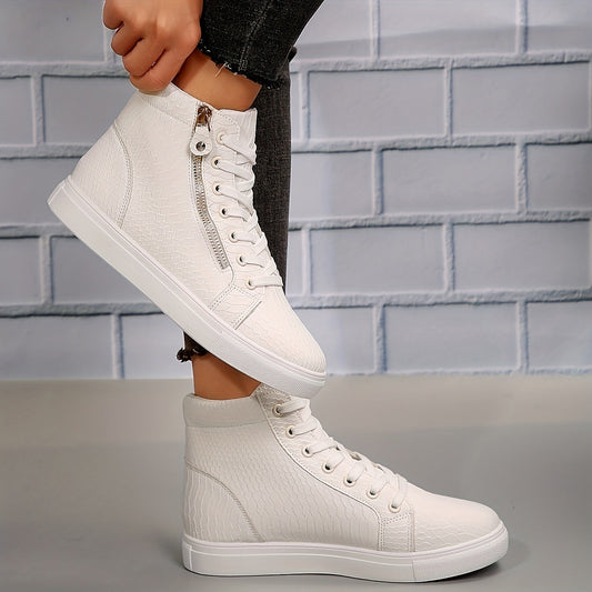 Vexa – Hoge dames sneakers met ritssluiting en urban flair