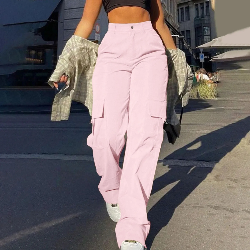 Dames Cargobroek High-Waist | Trendy, comfortabel met urban uitstraling