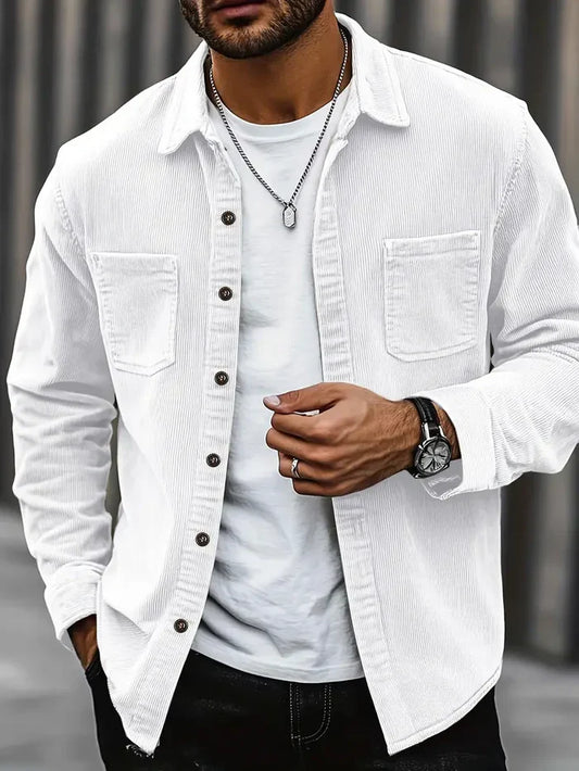 Heren Corduroy Overshirt | Casual fit met borstzakken